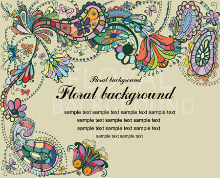 Floral backgroundのイラスト素材