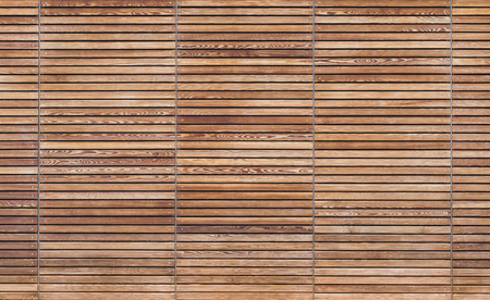 Texture of a modern wooden gate made of slatsの写真素材