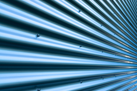 Wavy metal background, blue tone, great for design