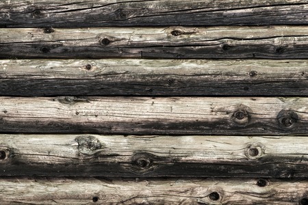 Natural brown log cabin wood wall. Wall texture background pattern.の写真素材
