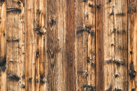 Natural brown barn wood wall. Wooden textured background pattern.の写真素材