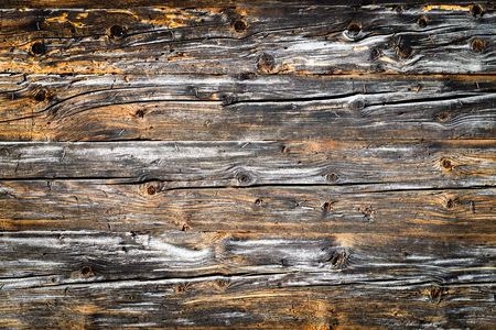 Old natural brown wood wall. Wooden textured background pattern.の写真素材
