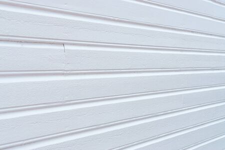 White painted rustic wood planks background. Stavanger, Norway.の写真素材