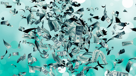 one hundred dollars tile pattern seamless money backgroundの写真素材