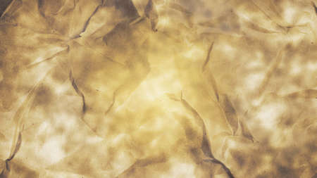 Aged crumpled paper with space for text or imageの写真素材