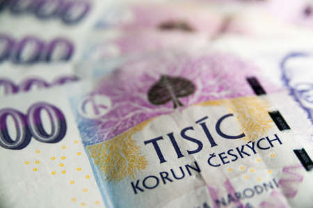 Czech Money detailの写真素材