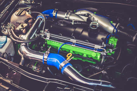 Clean engine bayの写真素材