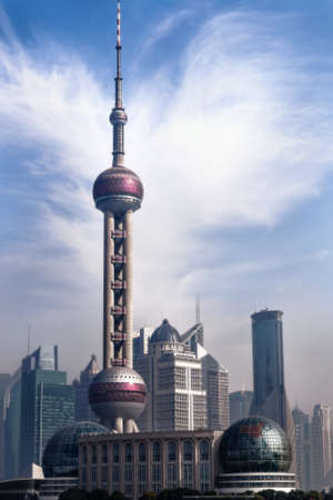Oriental Pearl, Shanghai, Chinaのeditorial素材