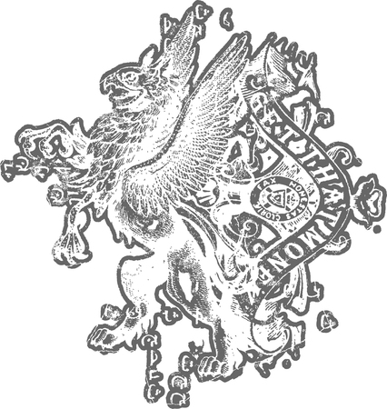 heraldic crestのイラスト素材