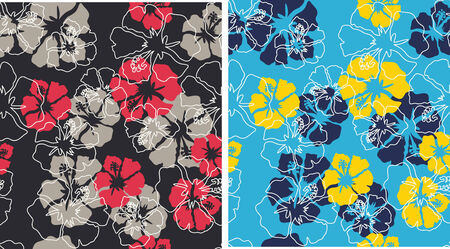 seamless floral backgroundのイラスト素材