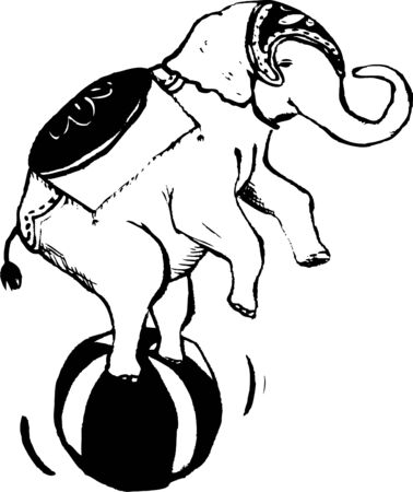 Elephant carnivalのイラスト素材