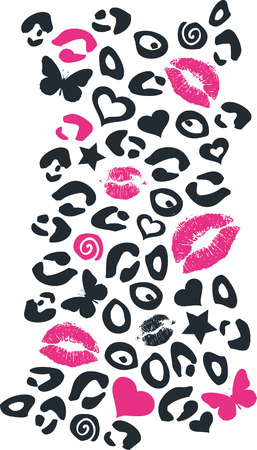 love and peace illustrationのイラスト素材