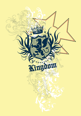 Royalty element crest for your labelのイラスト素材
