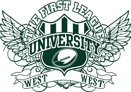 Sport college emblemのイラスト素材