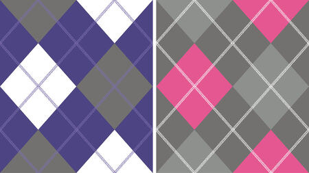 diamond check patternのイラスト素材