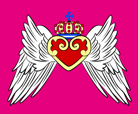 vintage crown emblemのイラスト素材