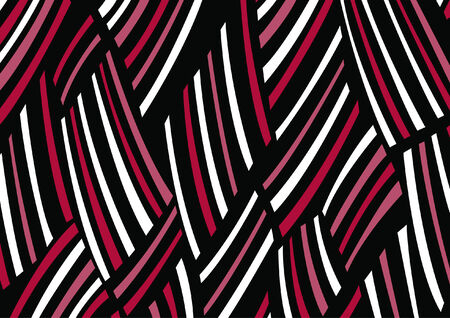 retro stripe patternのイラスト素材