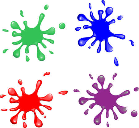 Color blots  Vectorのイラスト素材
