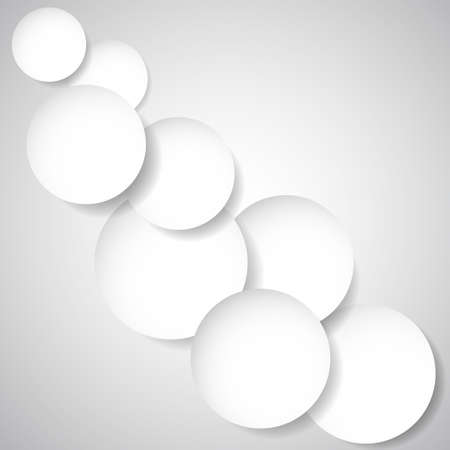 White paper round notes  Vectorのイラスト素材