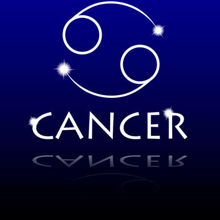 Signs of the zodiac  Cancerのイラスト素材