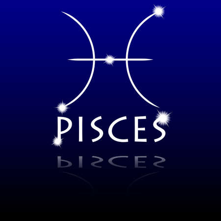 Signs of the zodiac  Piscesのイラスト素材