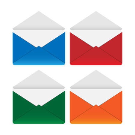 Colored envelopes 2のイラスト素材