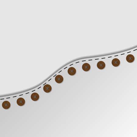 White background with buttonsのイラスト素材
