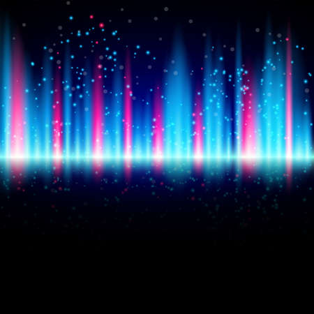 Abstract blue shiny background with particlesのイラスト素材