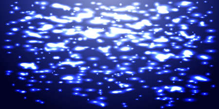 Abstract blue background with glowing particlesのイラスト素材