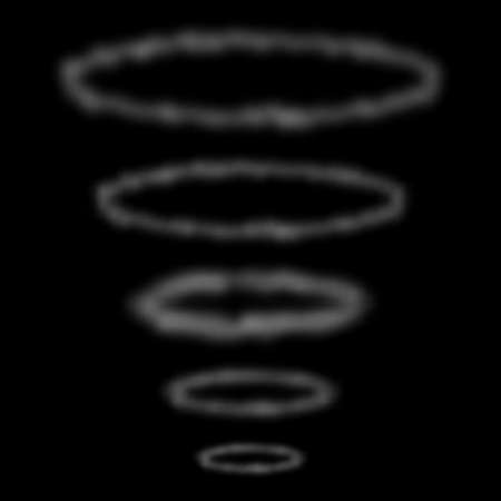 Smoke circles on black backgroundのイラスト素材