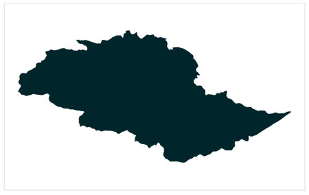 FCT Vector Map with NWFP and Punjab Pakistan , FCT Pakistan Vector Map Illustration on white backgroundのイラスト素材