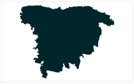 Colorful Bangladesh Bibhag or Division Vector map illustration on white background , Bangladesh Mapのイラスト素材