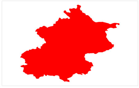 Beijing Municipality vector map illustration, Beijing Map, Beijing vector map illustrationのイラスト素材