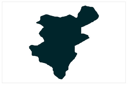 Vector Illustration of a Map of the Country of  Beninの写真素材