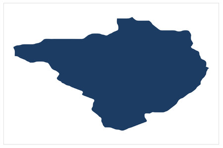 Vector Illustration of Map of the Country of Bosnia and Herzegovinaの写真素材