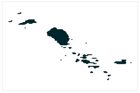 Sottunga Aland Island map illustration on white background , Sotunga Municipality mapの写真素材