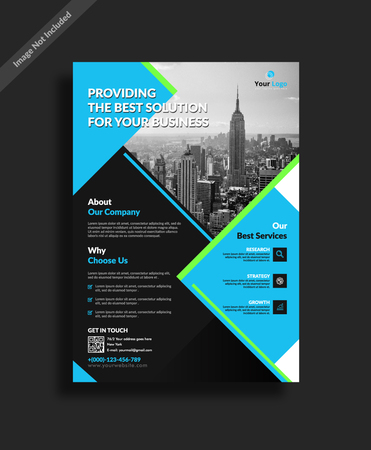 Corporate Business Flyerのイラスト素材