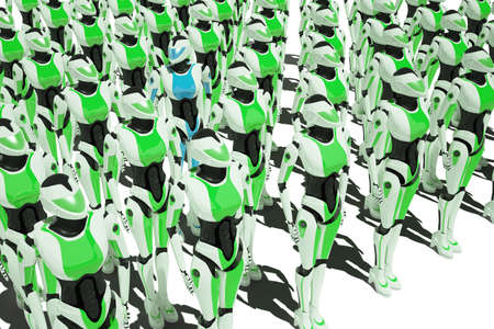 female cyborg 3dの写真素材