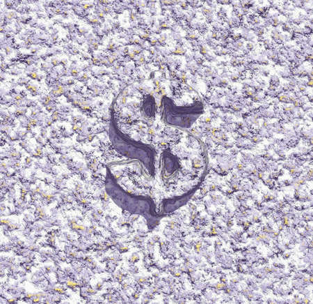 dollar symbol on abstract background - 3d renderingの写真素材