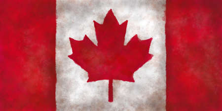 Abstract background illustration - flag Canadaの写真素材