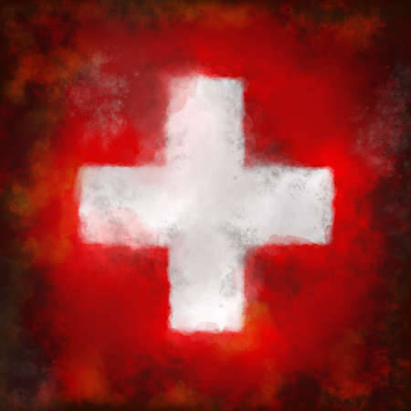 abstract background illustration - flag switzerlandの写真素材