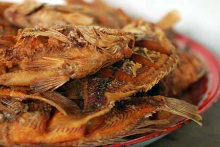 Fried fishの写真素材
