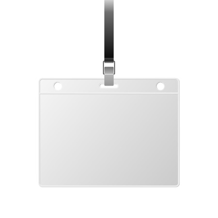 Badge on neckのイラスト素材