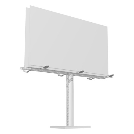 Advertising construction for outdoor advertising big billboard.のイラスト素材