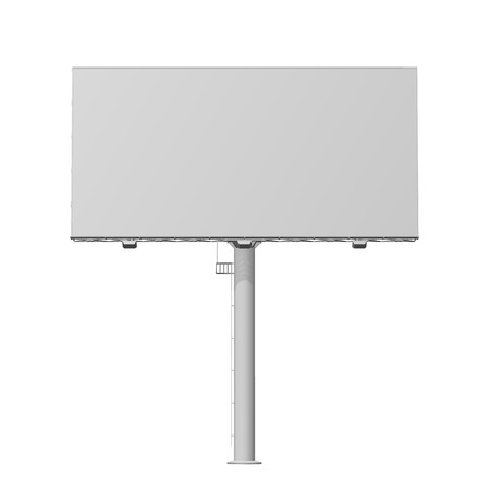 Advertising construction for outdoor advertising big billboard. Billboard for your design.のイラスト素材