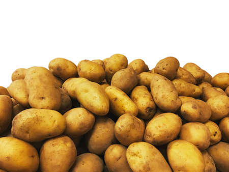 Pile of potatoes on a market.