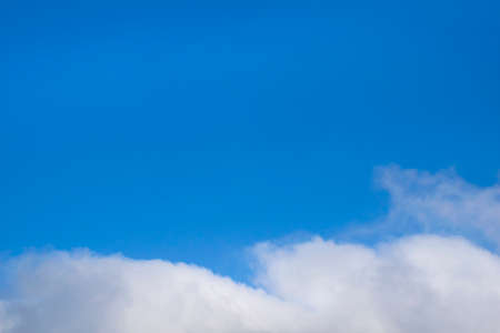 sun light of blue sky and cloud with copy spaceの写真素材