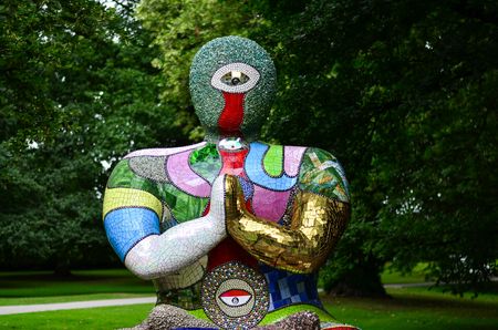 Wakefield-England July-2016 Yorkshire Sculpture Park, Internationally exhibition in the UK, This Season: "Not Vital", Editorial photoのeditorial素材