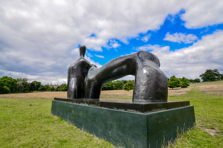 Wakefield-England July-2016 Yorkshire Sculpture Park, Internationally exhibition in the UK, This Season: "Not Vital", Editorial photoのeditorial素材