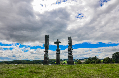Wakefield-England July-2016 Yorkshire Sculpture Park, Internationally exhibition in the UK, This Season: "Not Vital", Editorial photoのeditorial素材